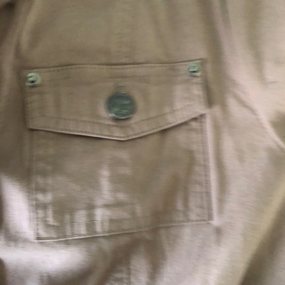 G.I.L.I 3/4 sleeve tie jacket medium tan - Picture 11 of 11